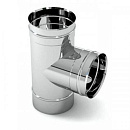 Тройник одностенный дымоходный 90 градусов D-100 мм из нержавеющей стали Прок по цене 945 руб.